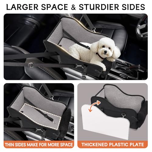 Center Console Dog Car Seat for Small Dogs