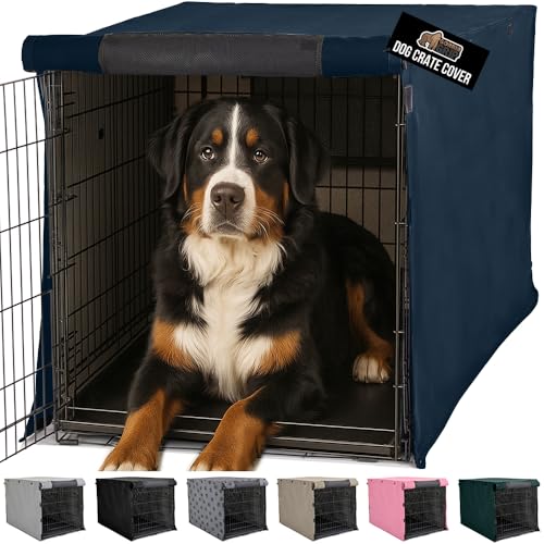 Dog Crate Covers (Navy / 48" X 30" X 33")