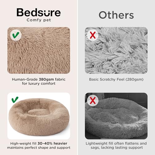 Calming Dog Beds Large Sized Dog Donut Washable Pet Bed (36"L x 36"W x 10"Th / Apple Green)