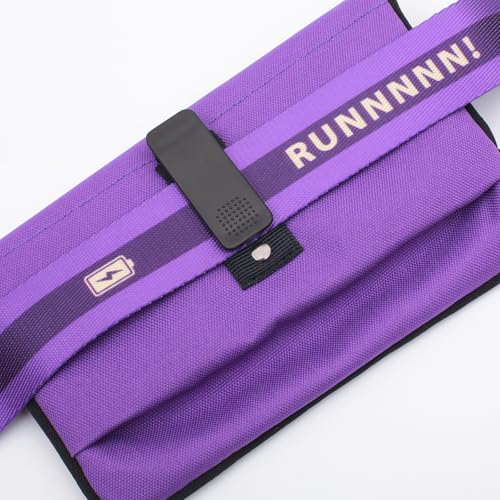 Hands Free Dog Leash with Pouch (Purple)