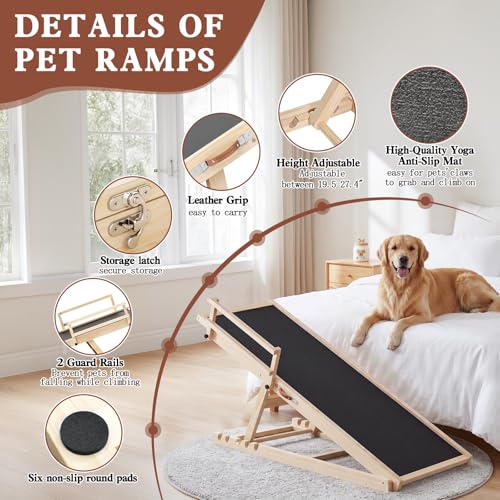Dog Ramp for High Bed Couch (55"Lx 18.3"W x3"H)