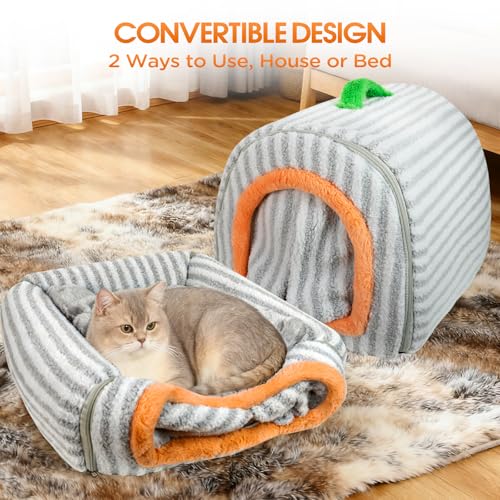 Dog House Indoor for Small Dogs & Cats (Grey / M-20x16x14")