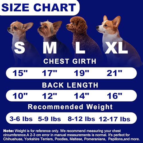 Dog Varsity Sweaters for Small Dogs (Blue / Small(3-6lbs))