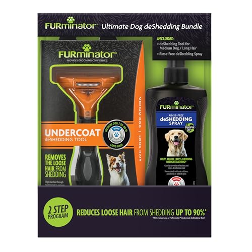 Ultimate Dog deShedding Bundle (Deshedding Bundle long hair / Medium)