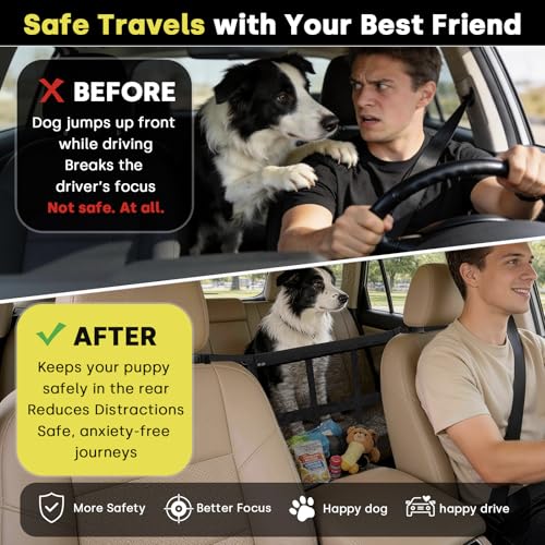 Upgraded Dog Car Barrier
