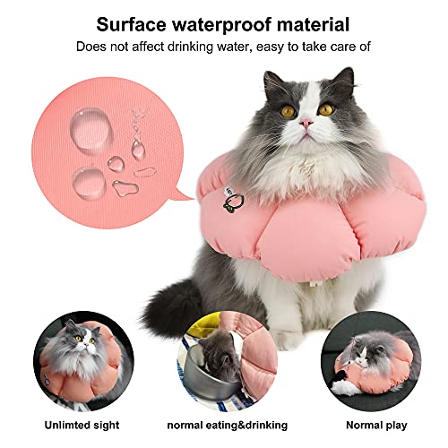 HiDREAM Cat Cone Collar (Large / Pink flowers)