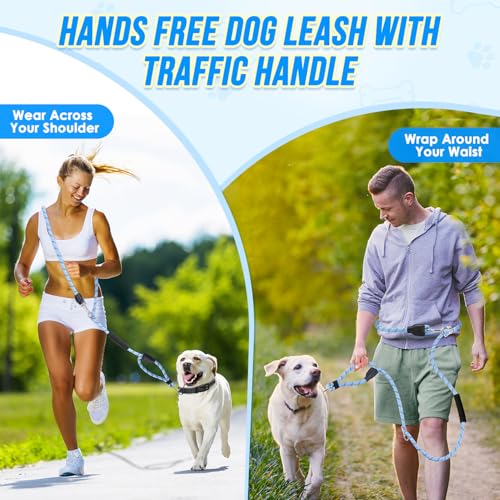 Hands Free Dog Leash (Blue)