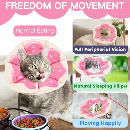 Cat Cone Collar Soft (Donut Pink / Small)