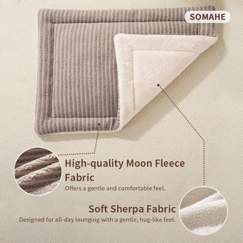 Self Warming Cat Bed Mat (Coffee / M(23.6×15.7x 1.5inch))