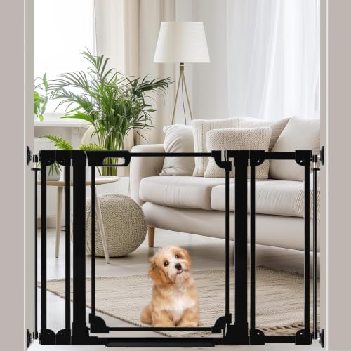 Clear Acrylic Baby Gate 29.52 (Black / 29.52-47.24"W)