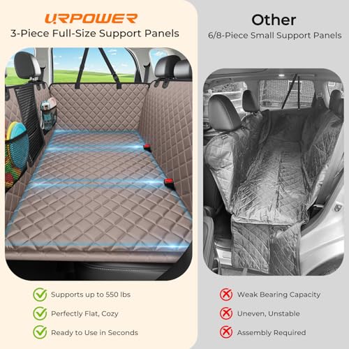 Back Seat Extender for Dogs (Khaki / M - Cars / Full Size SUVs)