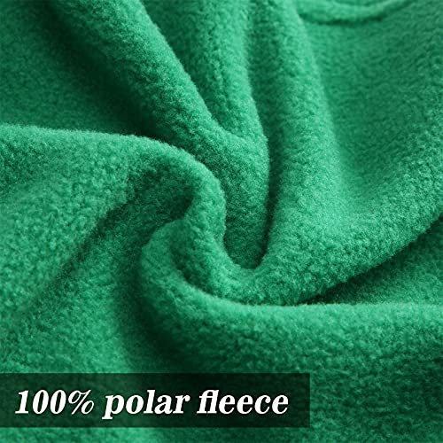 4 Pcs Fleece Dog Sweater Vest (Gray, Green, Purple, Blue / M)