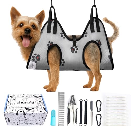 Dog Grooming Hammock for Cats (XXS(leg spacing: 3.9-8.9")/8pound))