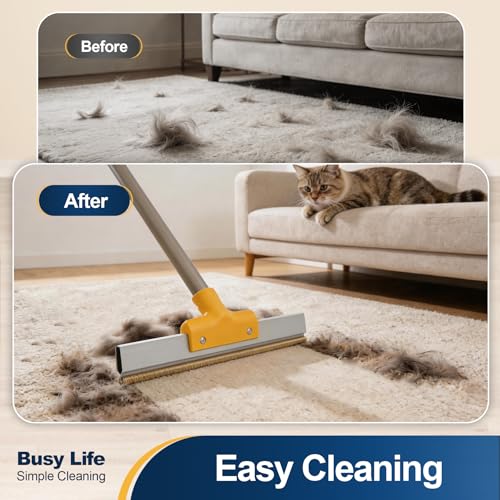 Carpet Rake for Pet Hair Removal Dog&Cat Hair Remover Scraper Rake