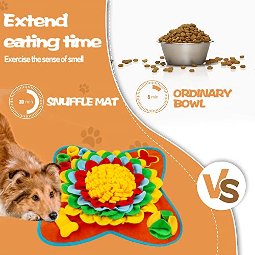 Snuffle Mat for Dogs Pet Treats Feeding Mat for Small (Blue)