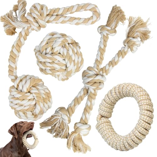 Dog Rope Toy for Large Dogs (Beige / Large)
