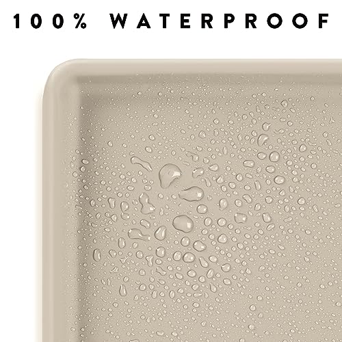 Premium Cat Food Mat (L: 24" x 14" / Sand)