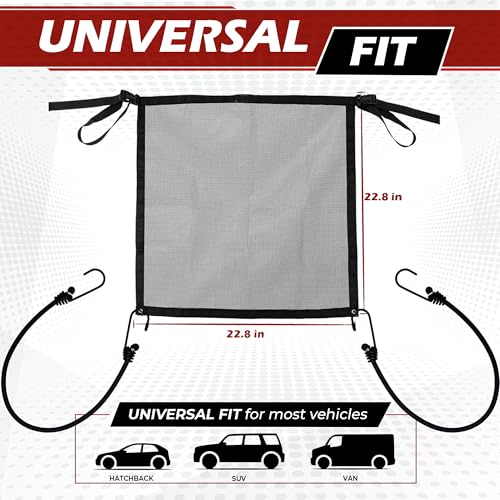 Universal Dog Car Net Barrier (Black)