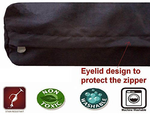 Waterproof Orthopedic Cooling Memory Dog Bed for Large and Extra Large Dogs (JUMBO 55" Length X 47" Width / Microsuede in Espresso)