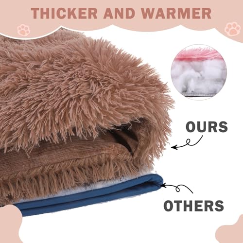 Self Warming Cat Bed (Brown / L: 24"x28")