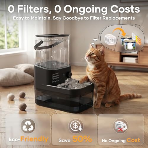 3L Filterless Cat Water Fountain (Black)