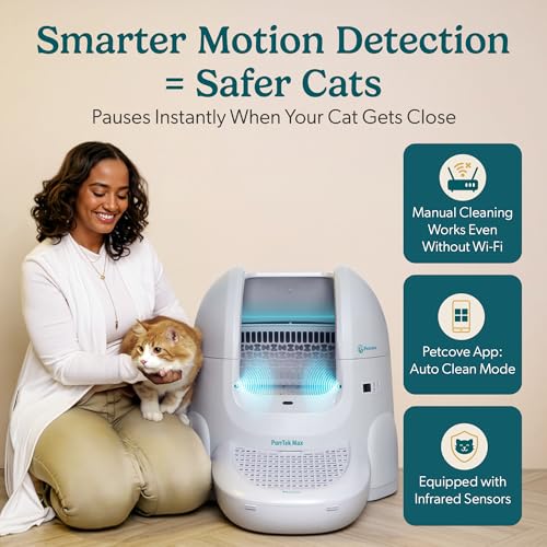 PurrTek Automatic Litter Box Self Cleaning 5GHz Wi (Extra Large)