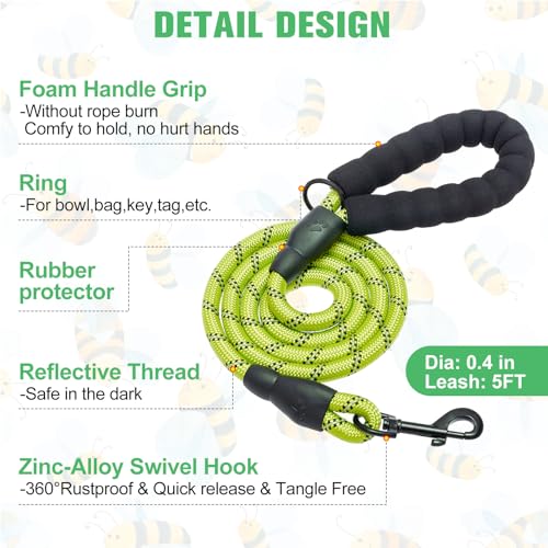 Step in Dog Harness and Leash Set (Medium(Chest Girth 16" - 18") / Bee Pattern)