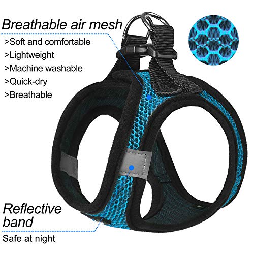 Dog Harness Step (Blue / X-Large (Chest 20''-24'', Weight 18-28 lb))