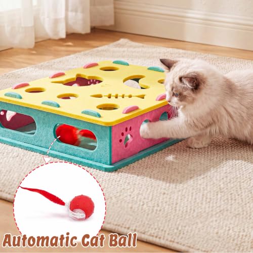 21 Pcs Interactive Cat Toys for Indoor Cats (Modern (only puzzle box))