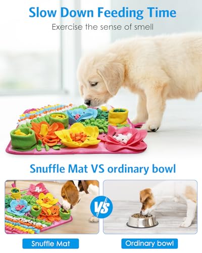 Snuffle Mat for Dogs (Pink)