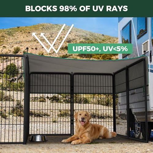 Rollick Dog Playpen with Sun Shade (Black / 40"H)