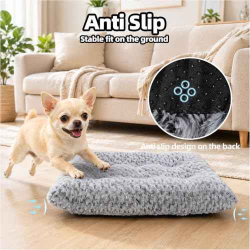 Dog Bed Small Size (Light Grey / 17"L x 14"W x 2"Th)