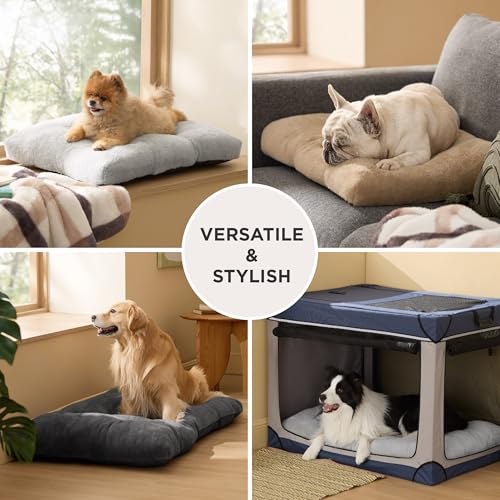 Washable Dog Bed Medium Size Dog (29"L x 21"W x 3"Th (M) / Gray)
