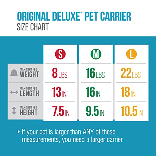 Original Deluxe Travel Pet Carrier (15.0"L x 10.0"W x 8.5"H)