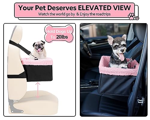 Dog Car Seat for Small Pets Under 20lbs