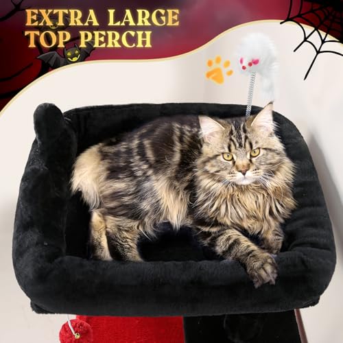 Gothic Cat Tree Tower for Indoor Cats Large Adult (Gothic / XL)