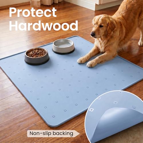 Silicone Pet Feeding Mat (blue / 26*26)