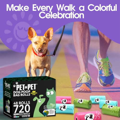 Dog Poop Bags Rolls (720 Count / Lavender-scented)