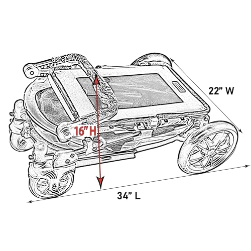 No Zip Excursion Pet Stroller (Bubble Gum / Excursion)
