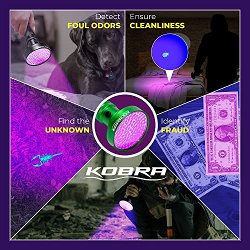Kobra UV Black Light Flashlight (Green / 100 LED)