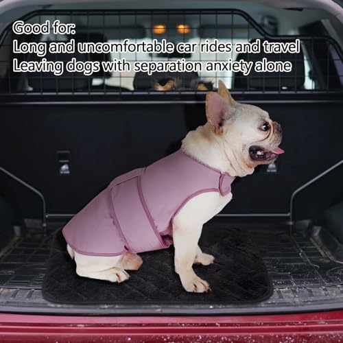 Dog Anxiety Vest Calming Jacket for Small Medium Large Dogs (Purpink / XXX-Large)