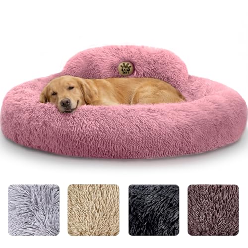 XL Dog Beds for Large Sized Dog (Pink / X-Large - 45"L x 45"W x 8"Th)