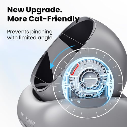 M1 Plus Automatic Cat Litter Box with 2 (Grey)