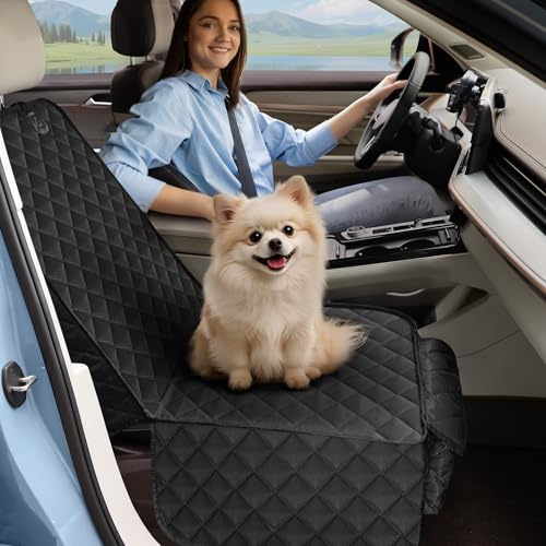 Front Seat Cover for Dogs with Side Flaps