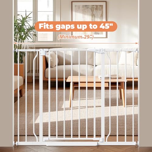 29" 45" Baby Gate (White / 29-45"Wide, 28"Tall)