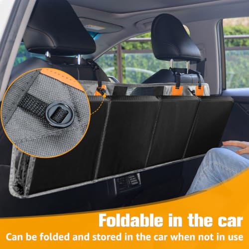 Dog Car Seat Cover for Back Seat (gray / L - 50.5"W x 60.5"L - Car/SUV)