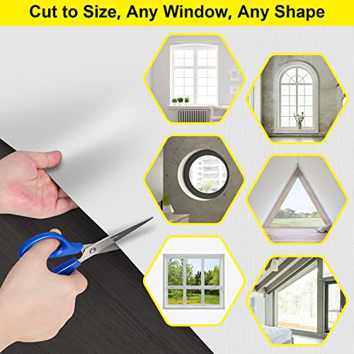 100% Blackout Curtains (White / 57"W x 118"H)