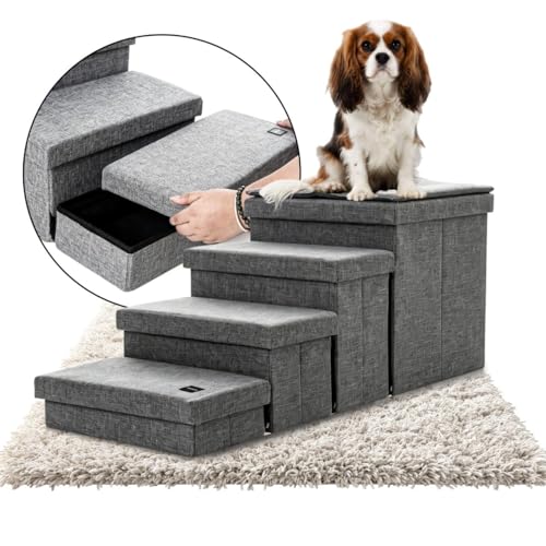 Dog Steps for high Bed with Cushion
