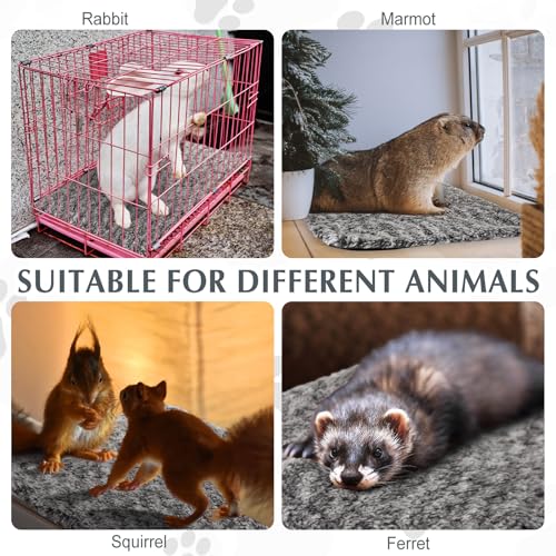 4 Pack Self Warming Cat Mat for Pets (16 x 20 Inch / Gray)