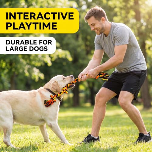 9 Pack Large Dog Rope Toys for Aggressive Chewers
